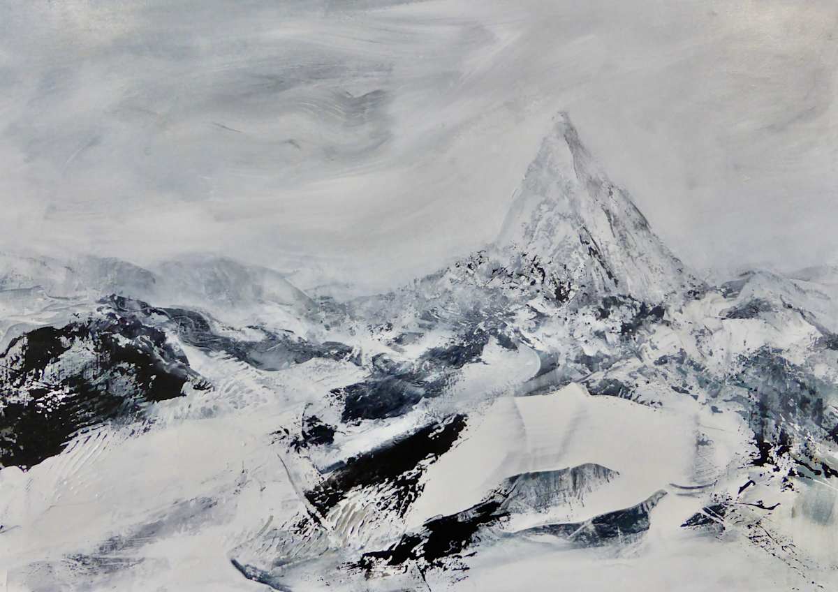 Il Cervino, Iconic and Majestic by Joy Moore  Image: This painting was commissioned by a client who has a grand passion for "Il Cervino"
