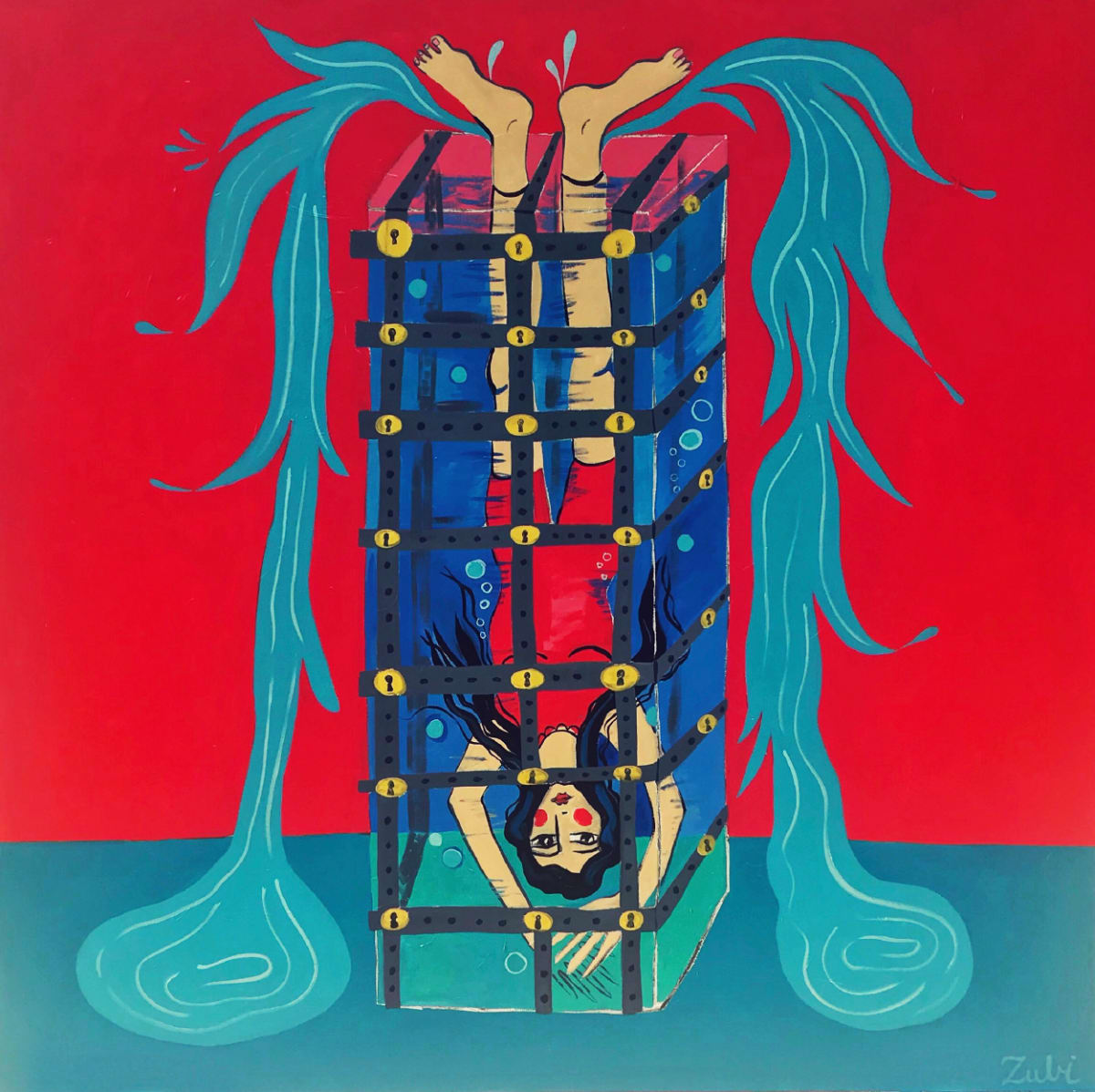 Upside Down in the Water Cell by Sofia Zubi 