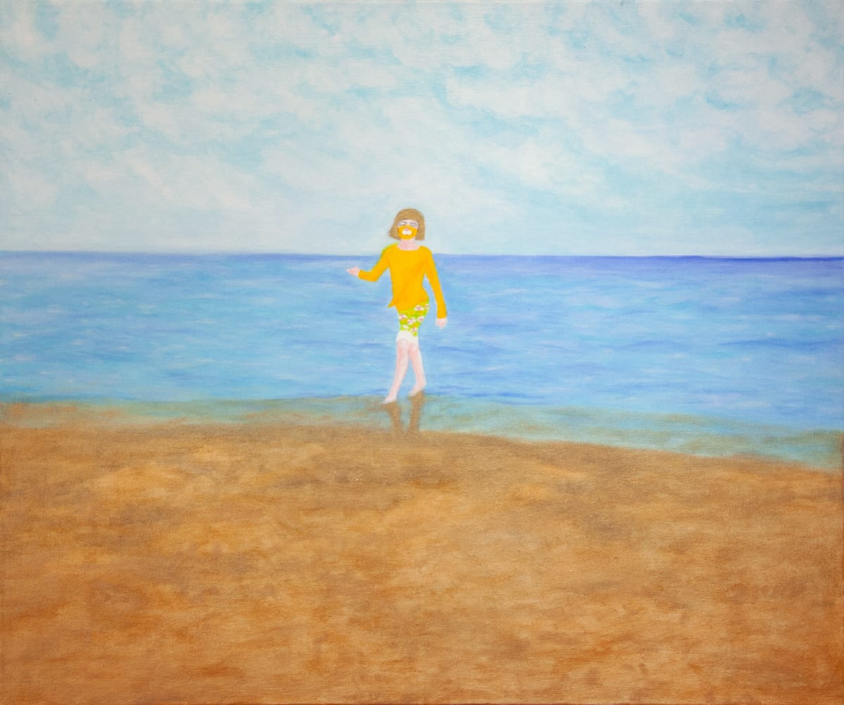 Lily on the beach by Hana Shannon 