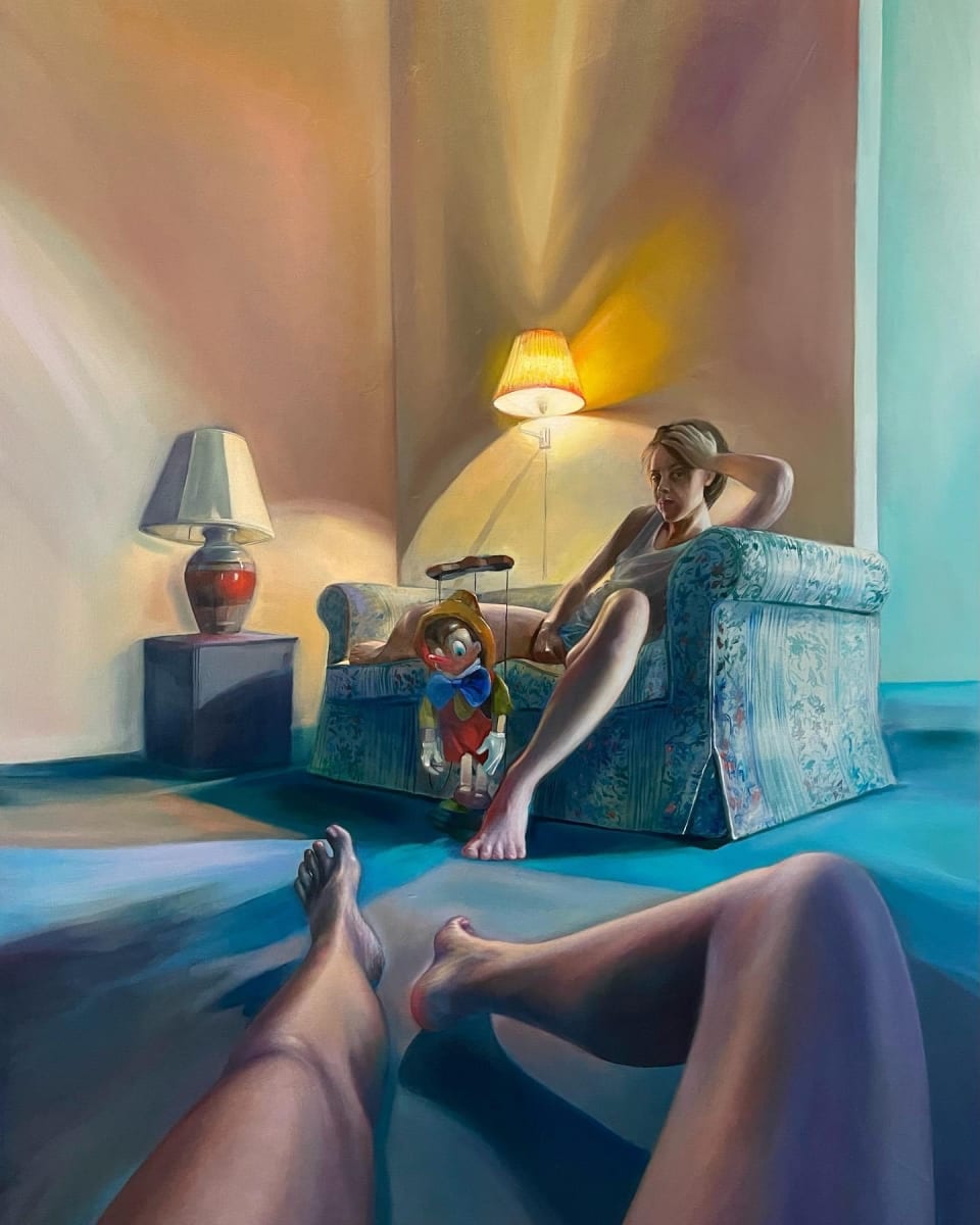 Blue Night (After Pinocchio's Birthday) by Salome Rigvava 