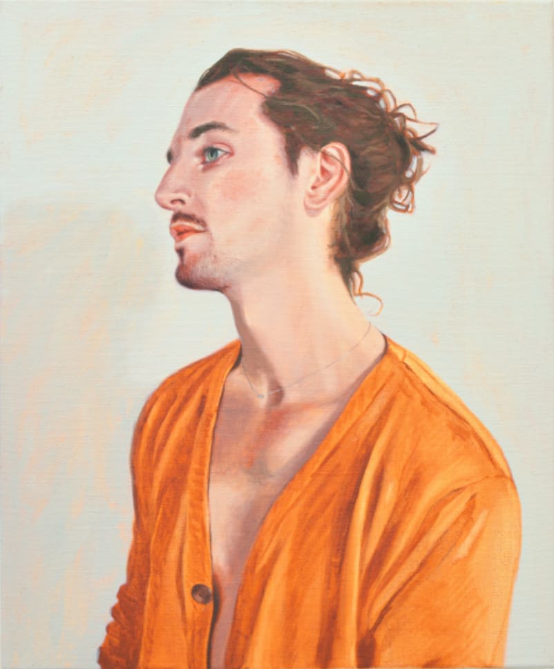 Man with necklace by Justin Natividad 