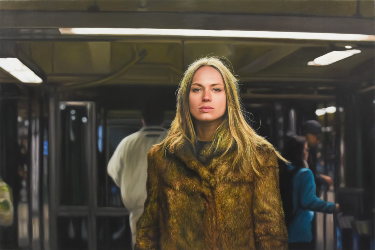 Suzanna in subway by Yigal Ozeri 