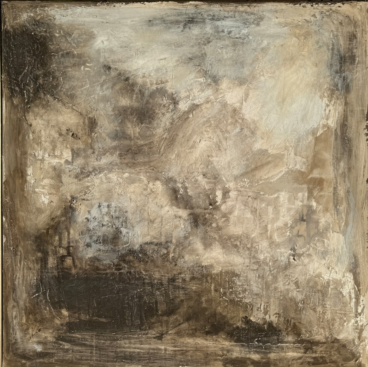 Ruins by Jessica Craig  Image: Tons of texture, commission piece for Sagewood Interiors. 