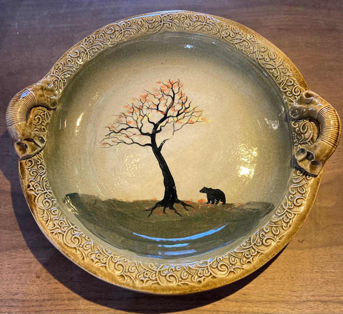 Tree with Bear Platter by Brad Dodson, Image 1.