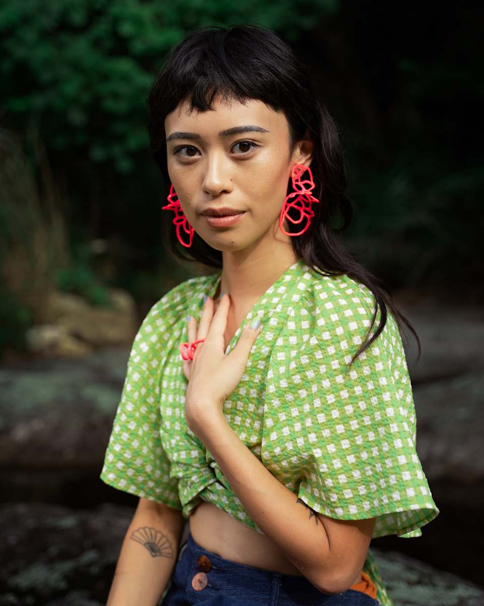 Double Lace Earring by Laura Wood, Image 1.