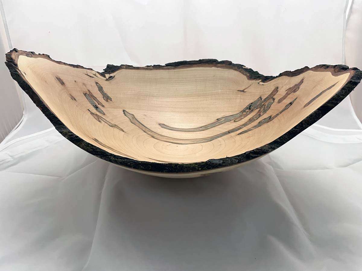 Ambrosia Maple Bark Edge Bowl by Mike McKinney, Image 1.