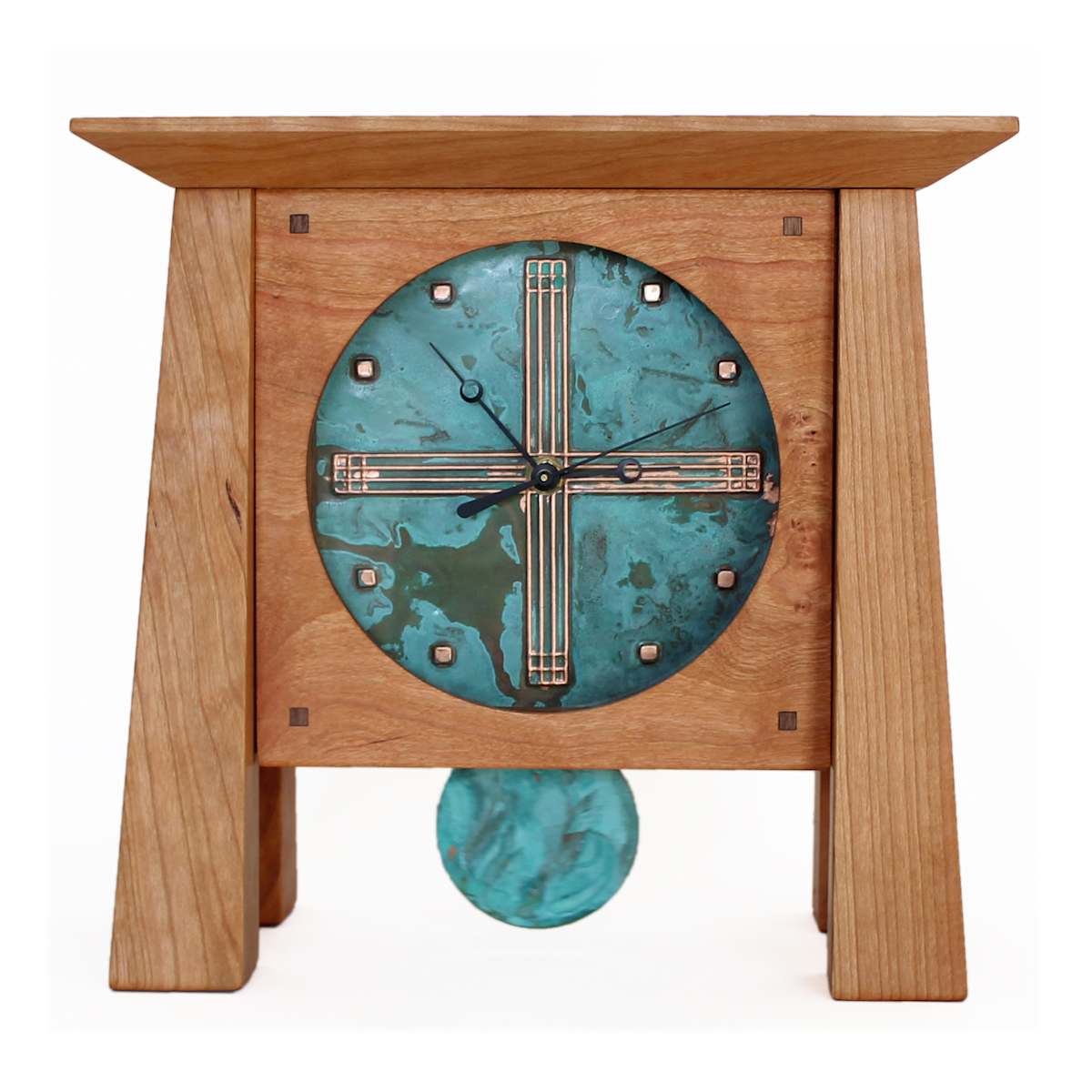 Prairie Deluxe Mantel Clock by Desmond Suarez, Image 1.