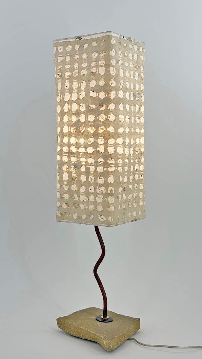 Vanilla Bean Amate Table Lamp by Leah Baker, Image 1.