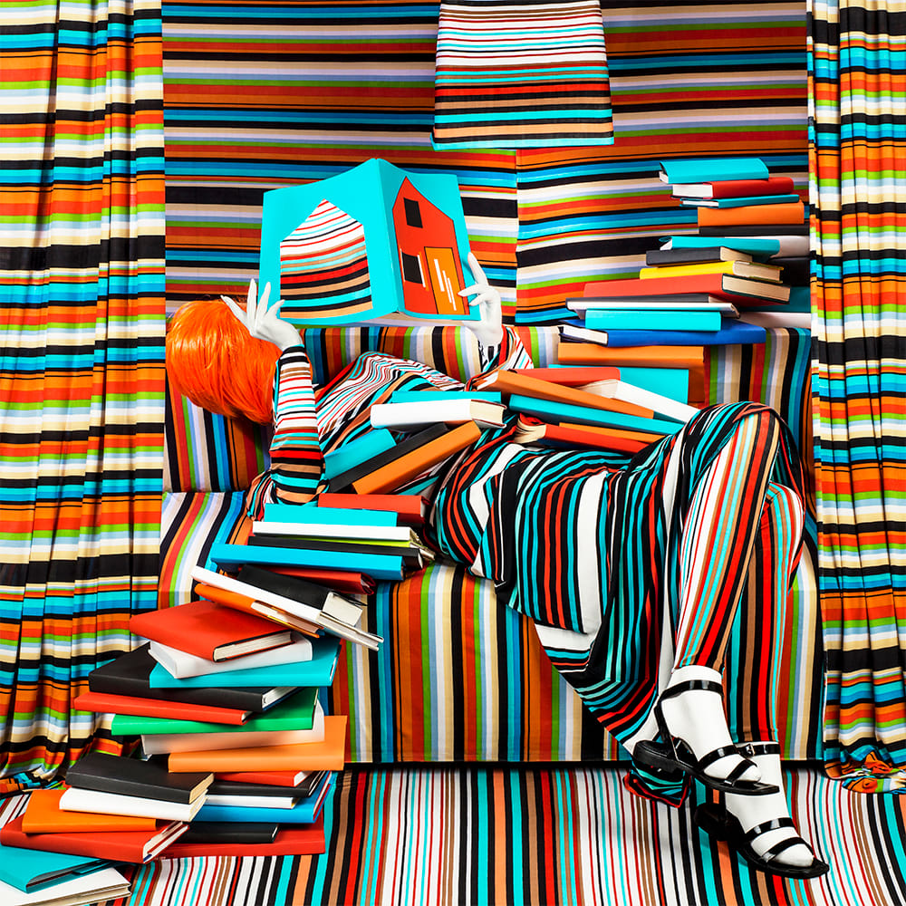 Striped Books by Patty Carroll, Image 1.