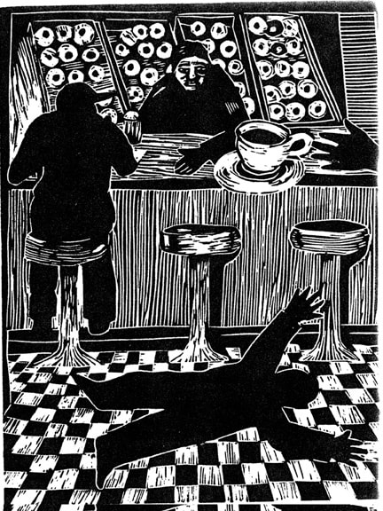 3 a.m. at the Donut Shop by Linda Hunsaker, Image 1.