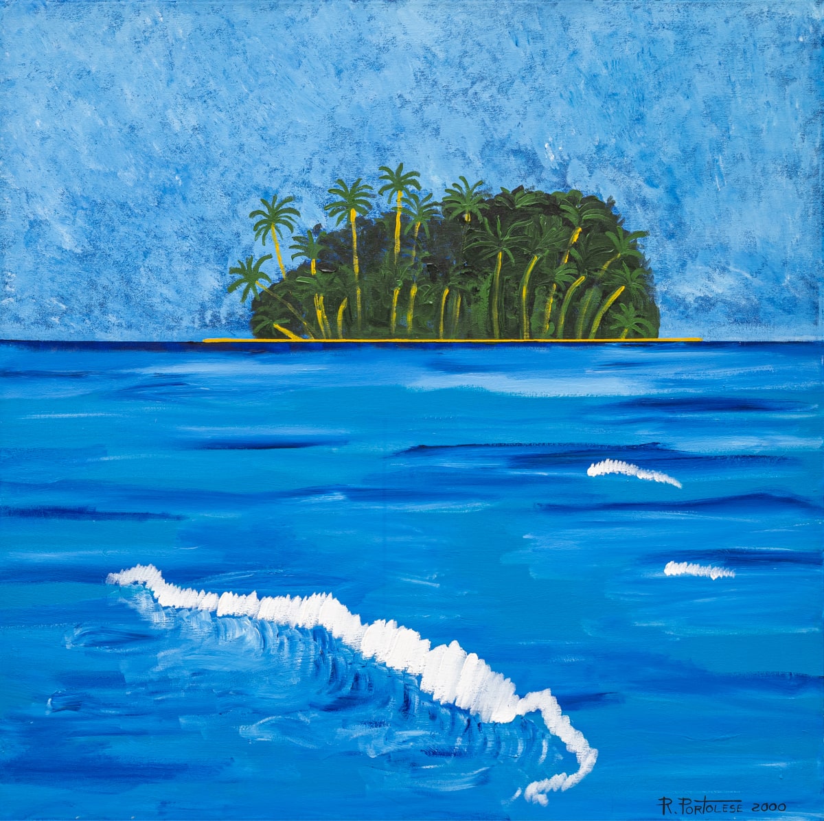 Tropical Island by Roberto Portolese / Studio Azzurro  Image: Paintings are only available in canvas limited edition prints.