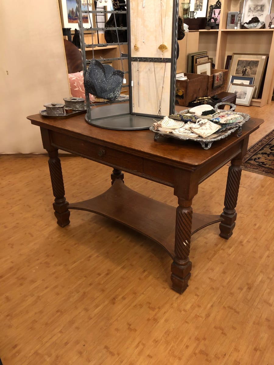 Furniture - Oak Library Table, Image 1.