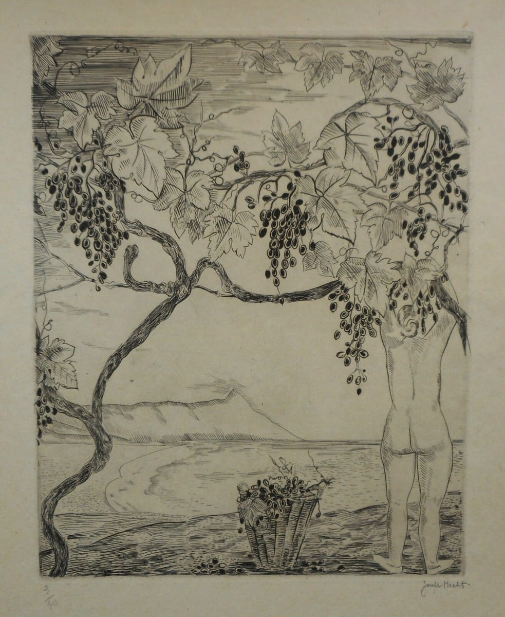 Vendange by Joseph Hecht (Polish, 1891 - 1951)  Image: Joseph Hecht, Vendange, circa 1920, Etching