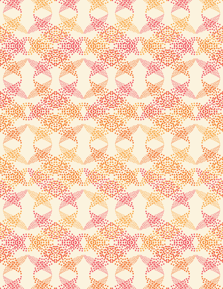Spotted Overlapping Chevron (Illustration Pattern Repeat) 