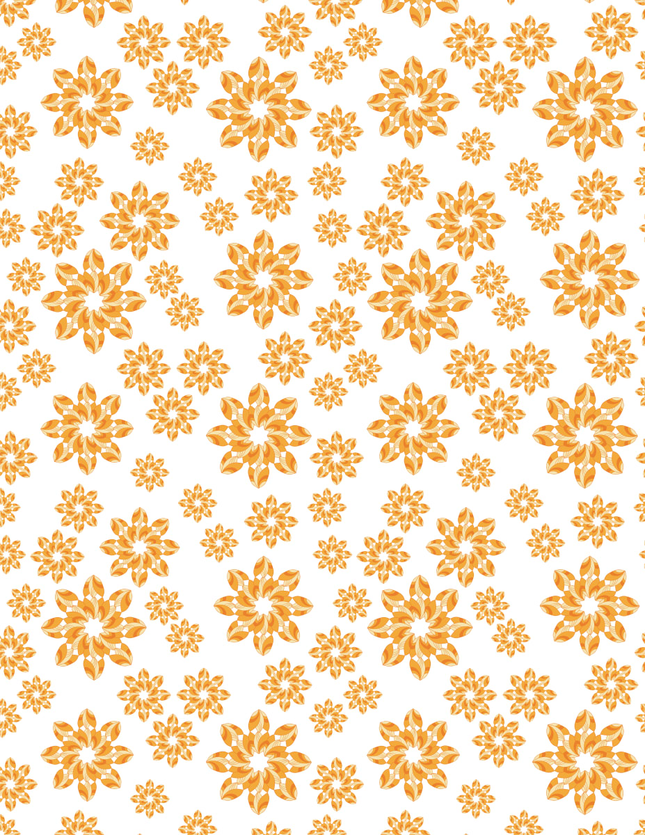 Retro Swirl Flower (Illustration Pattern Repeat)  Image: Retro Swirl Flower (Illustration Pattern Repeat)