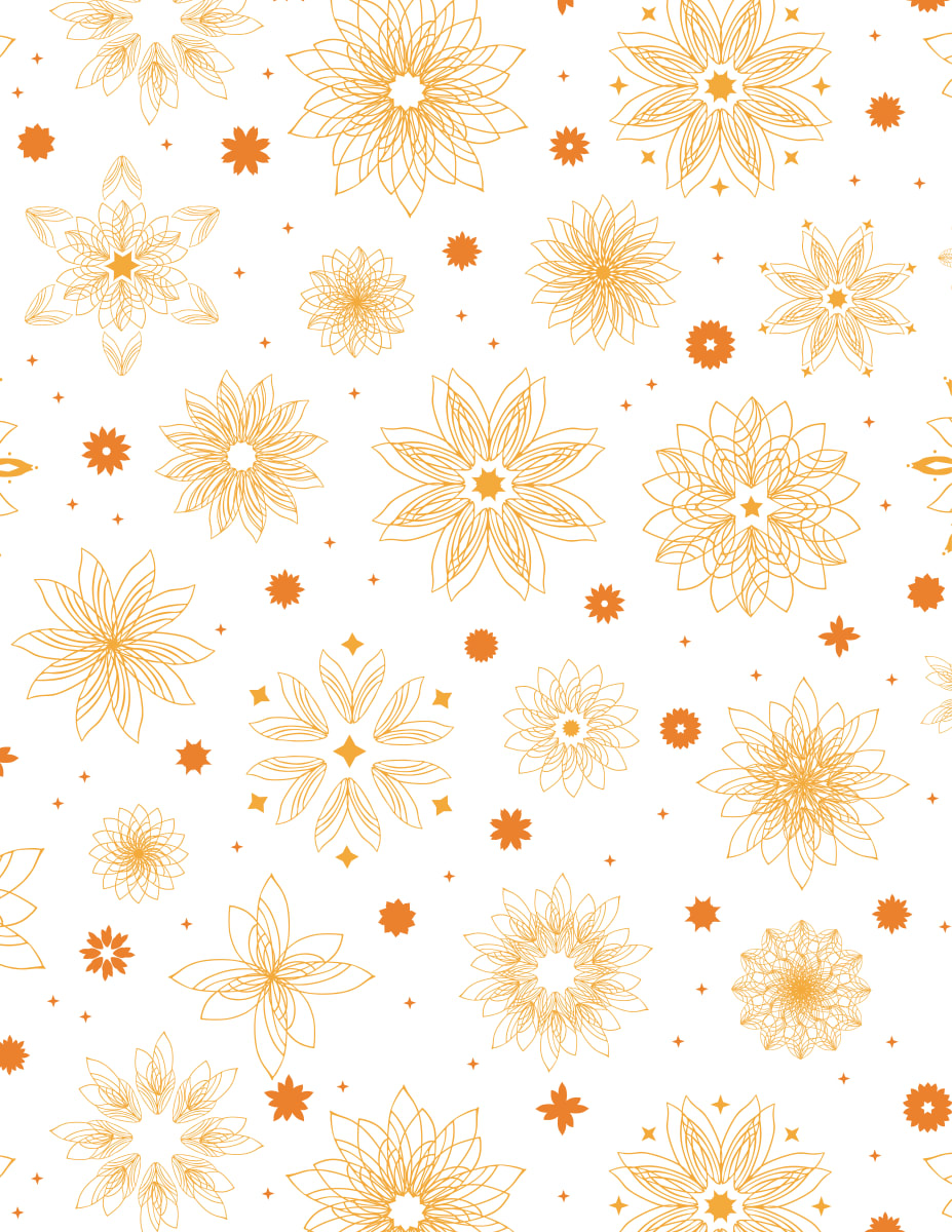 Star Ornaments Sparkle (Illustration Pattern Repeat) 