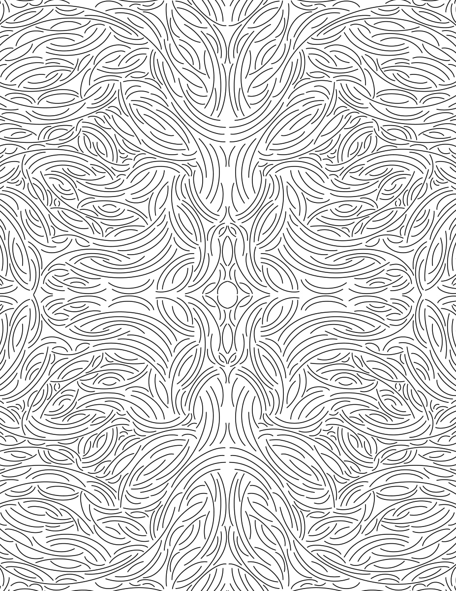 Wind Ornate (Illustration Pattern Repeat) part of Goblet Wind Pillars series 