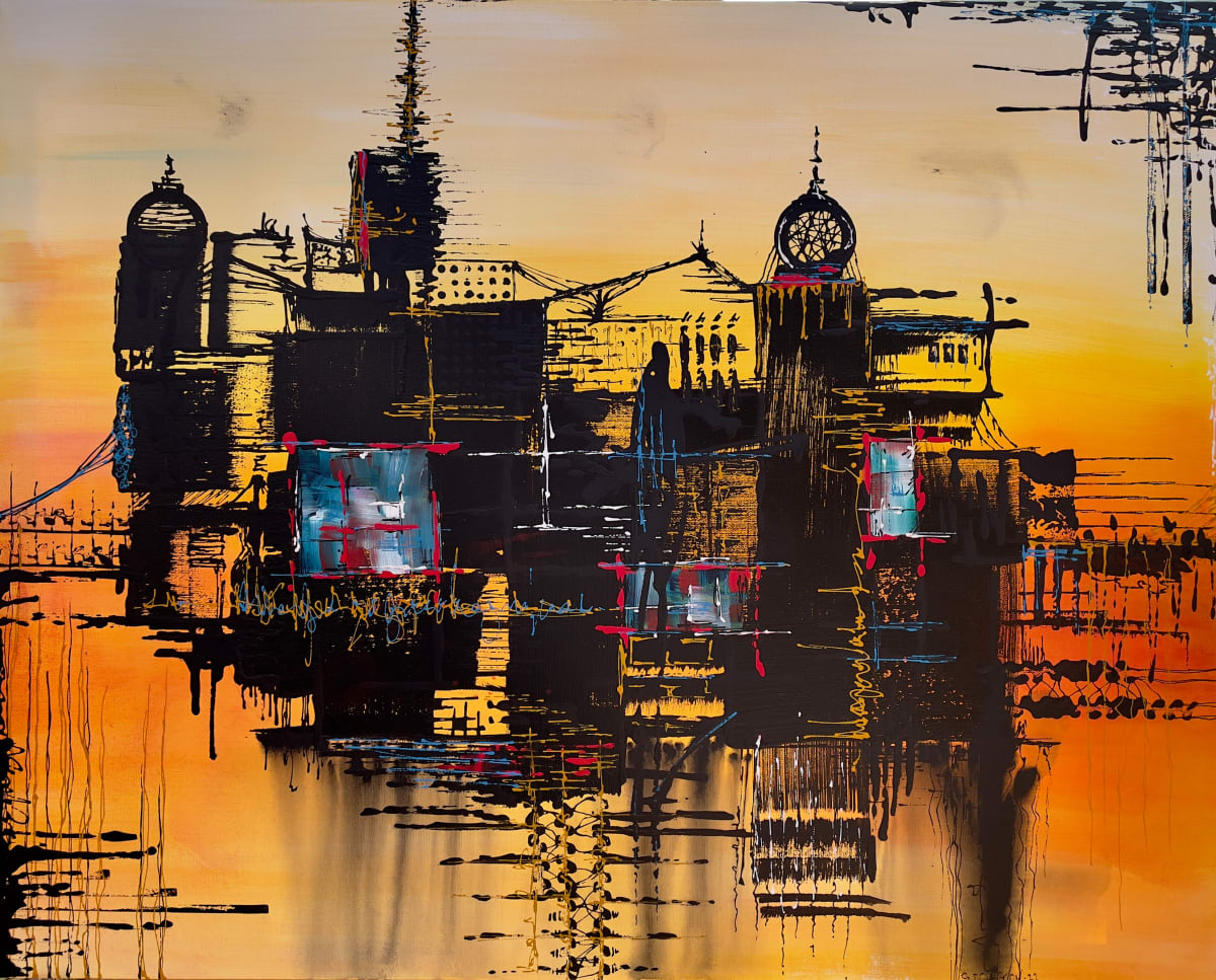 Civitas by Sherylle Dovaston  Image: Civitas, acrylic on canvas, 60 x 76