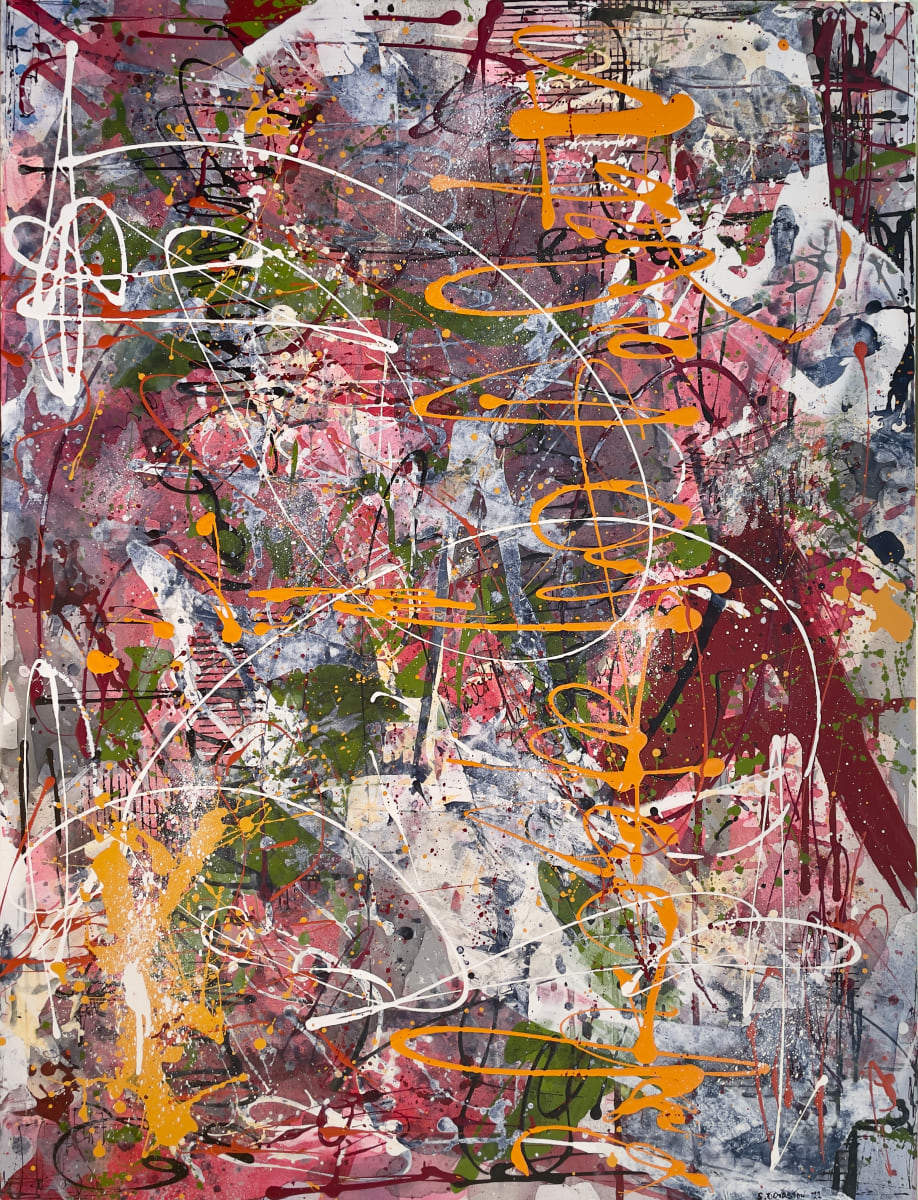 Hawthorne by Sherylle Dovaston  Image: Hawthorne, acrylic on canvas, 106 x 81