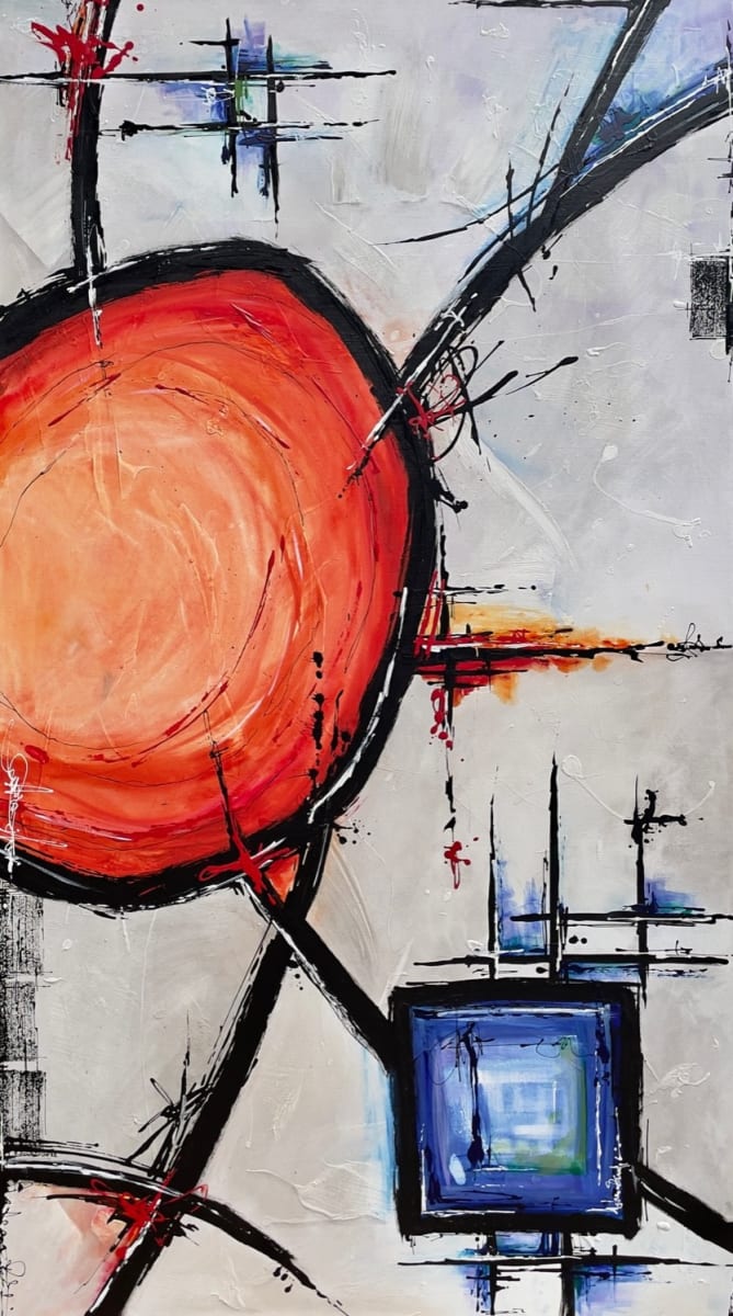 Encounter, 8.14 by Sherylle Dovaston  Image: Encounter, 8.14 Acrylic on canvas, 160 x 90cm