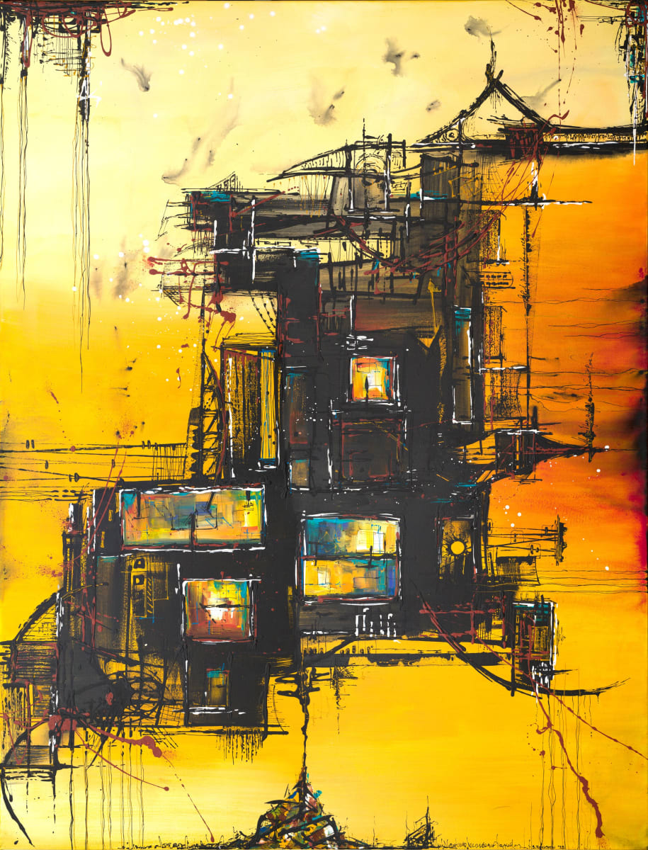Simulare by Sherylle Dovaston  Image: Simulare, acrylic on canvas, 160 x 120