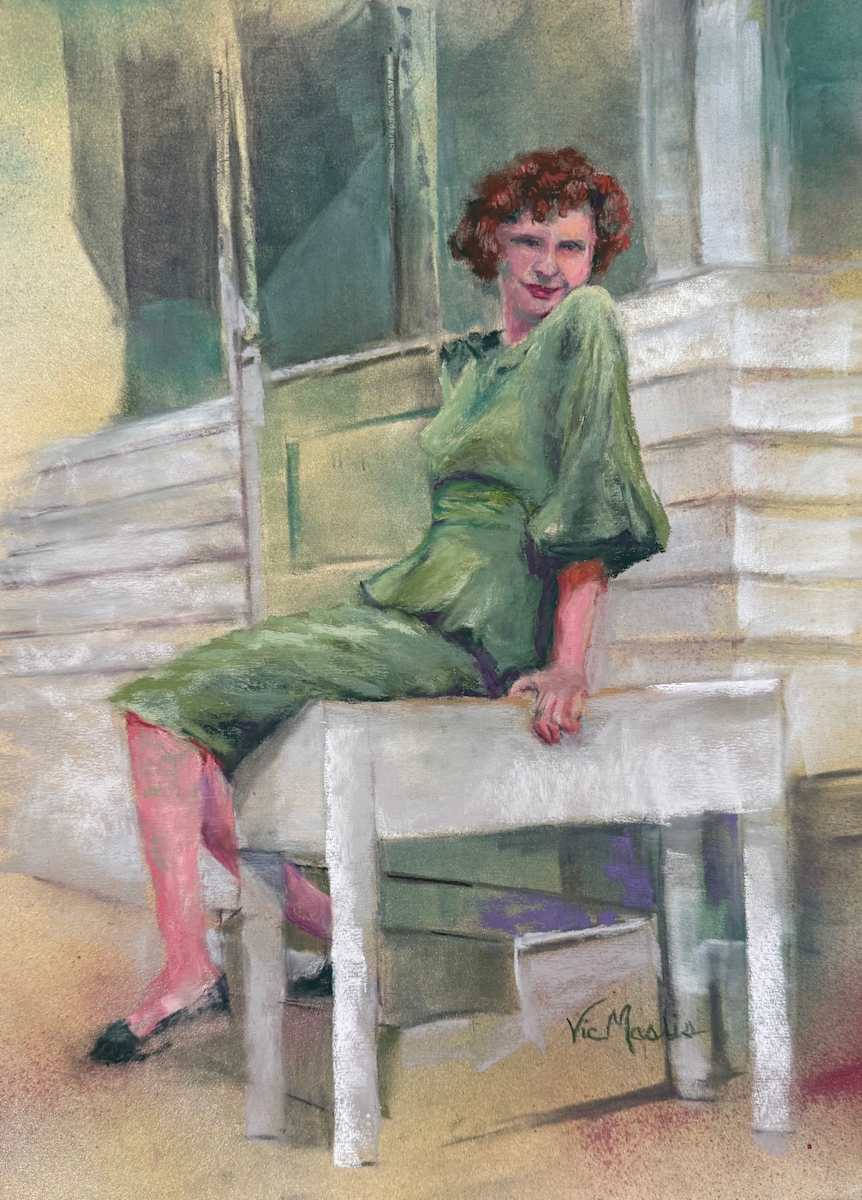 Grace From Another Era by Vic Mastis  Image: Things used to be more formal.  Times were not as complicated.  You were happy to have a roof over your head and a job!!  And you were proud!!