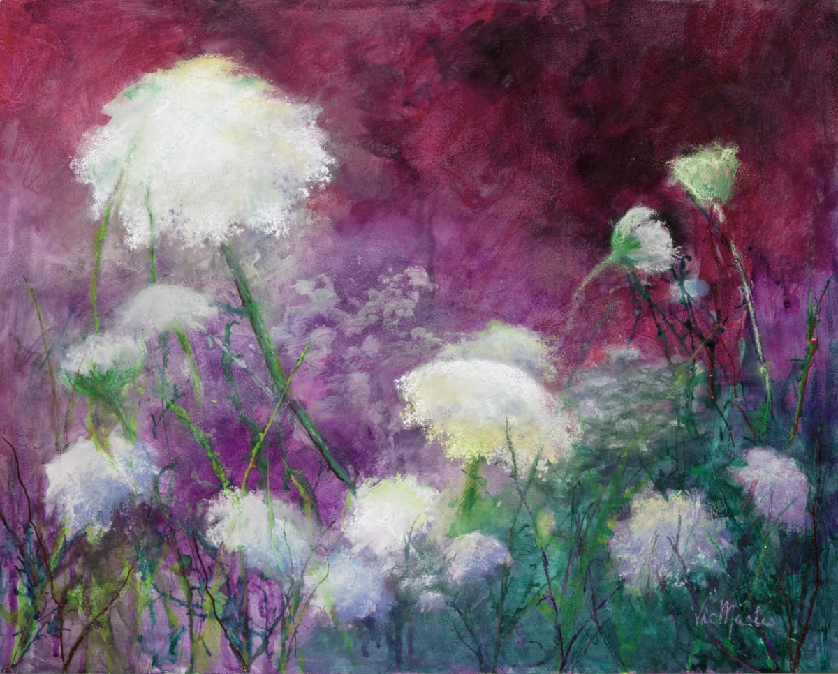 Lyrical Lace by Vic Mastis  Image: Capturing the essence of the Queen Anne's Lace swaying in the wind.