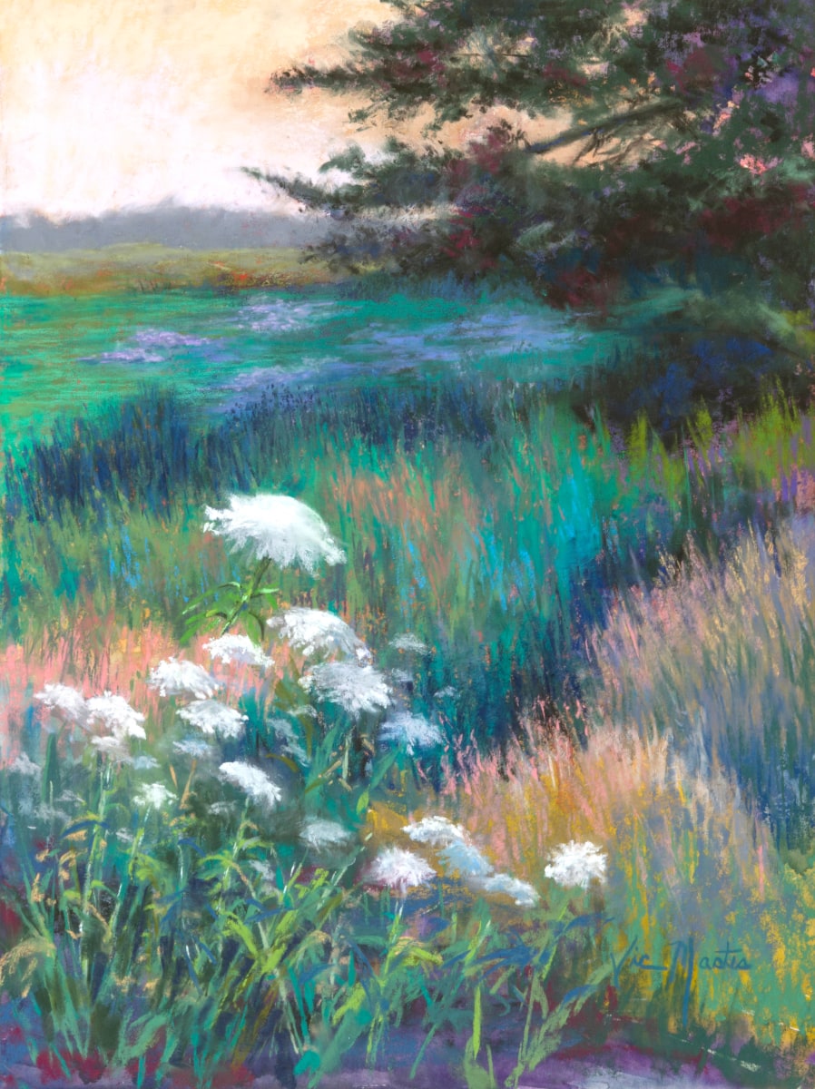 Natures Patterns by Vic Mastis  Image: The Queen Annes Lace had such captivating shapes against the colorful field of wildflowers.