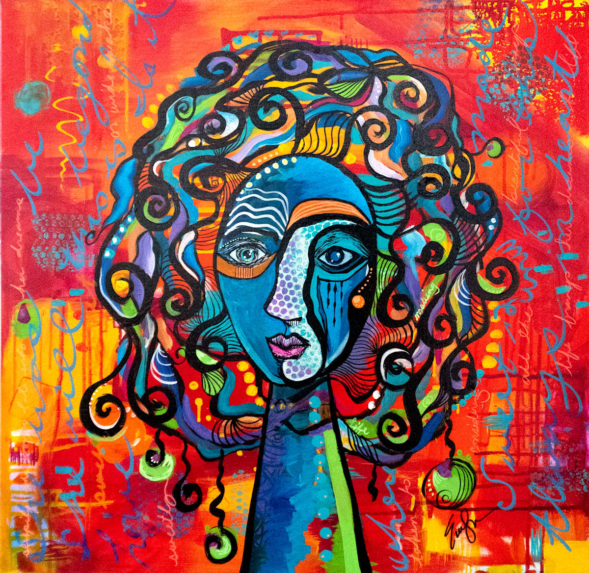 Portrait In Red by Evelyn Dufner, Image 10.