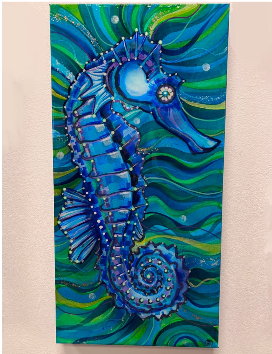 Blue Seahorse by Mark Williams 