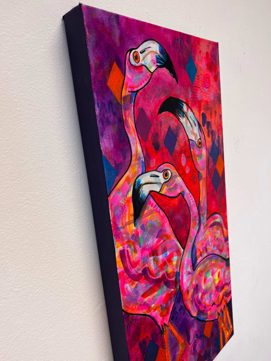 Flamingo Trio by Mark Williams 