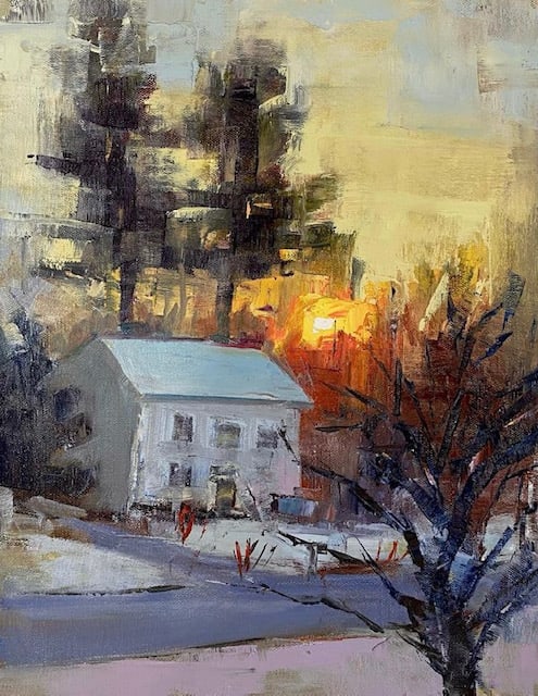 February Sunset, Image 1.