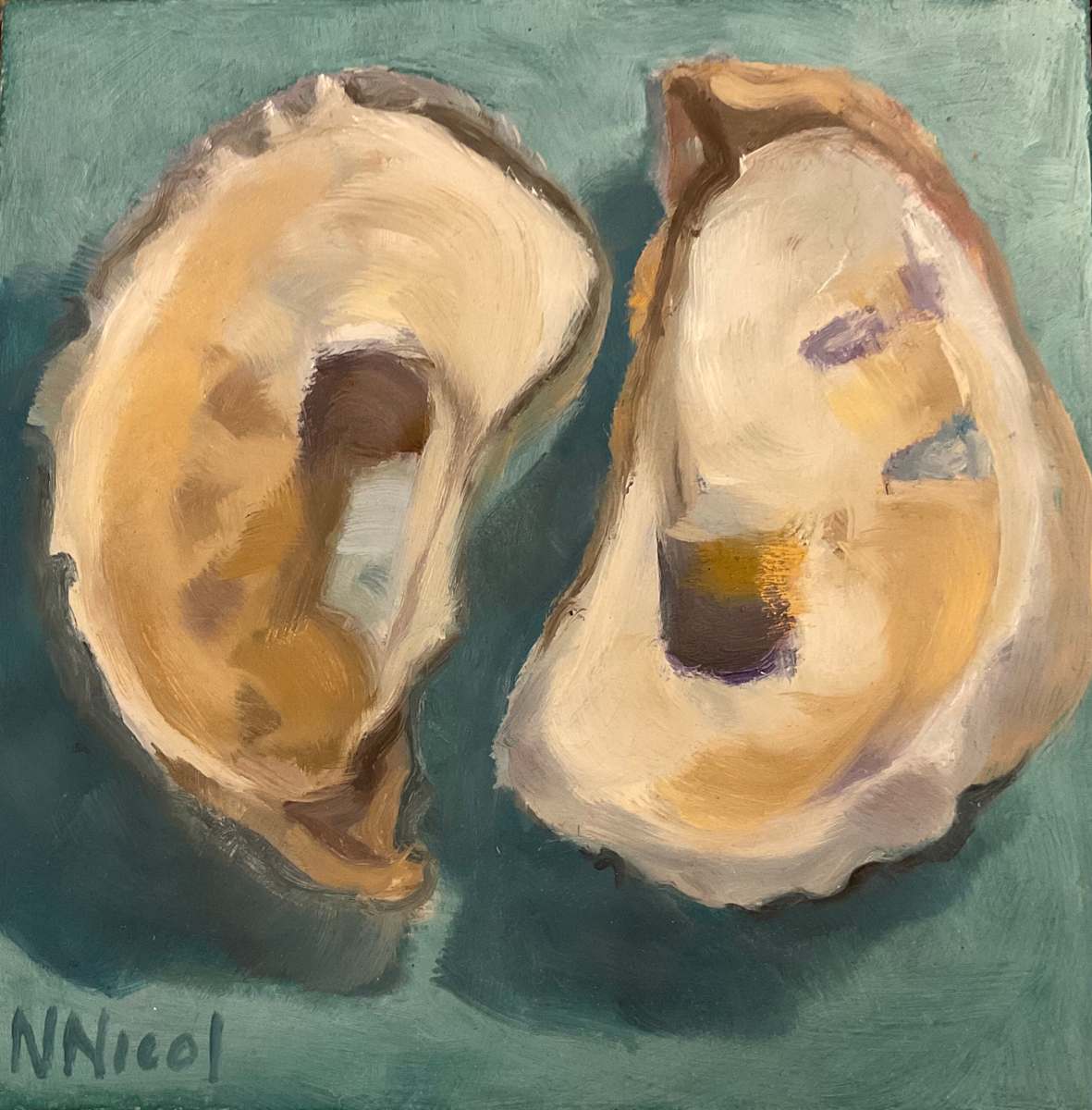Oyster Shell Pair by Artnova Gallery & Salt Studio, Image 1.