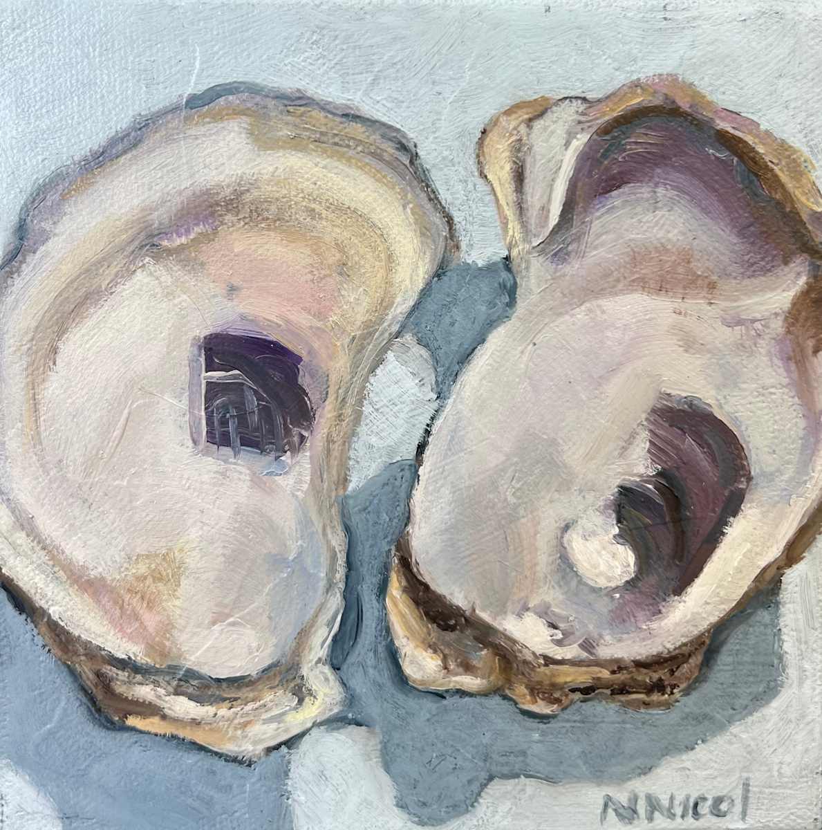 Oysters on blue by Artnova Gallery & Salt Studio, Image 1.