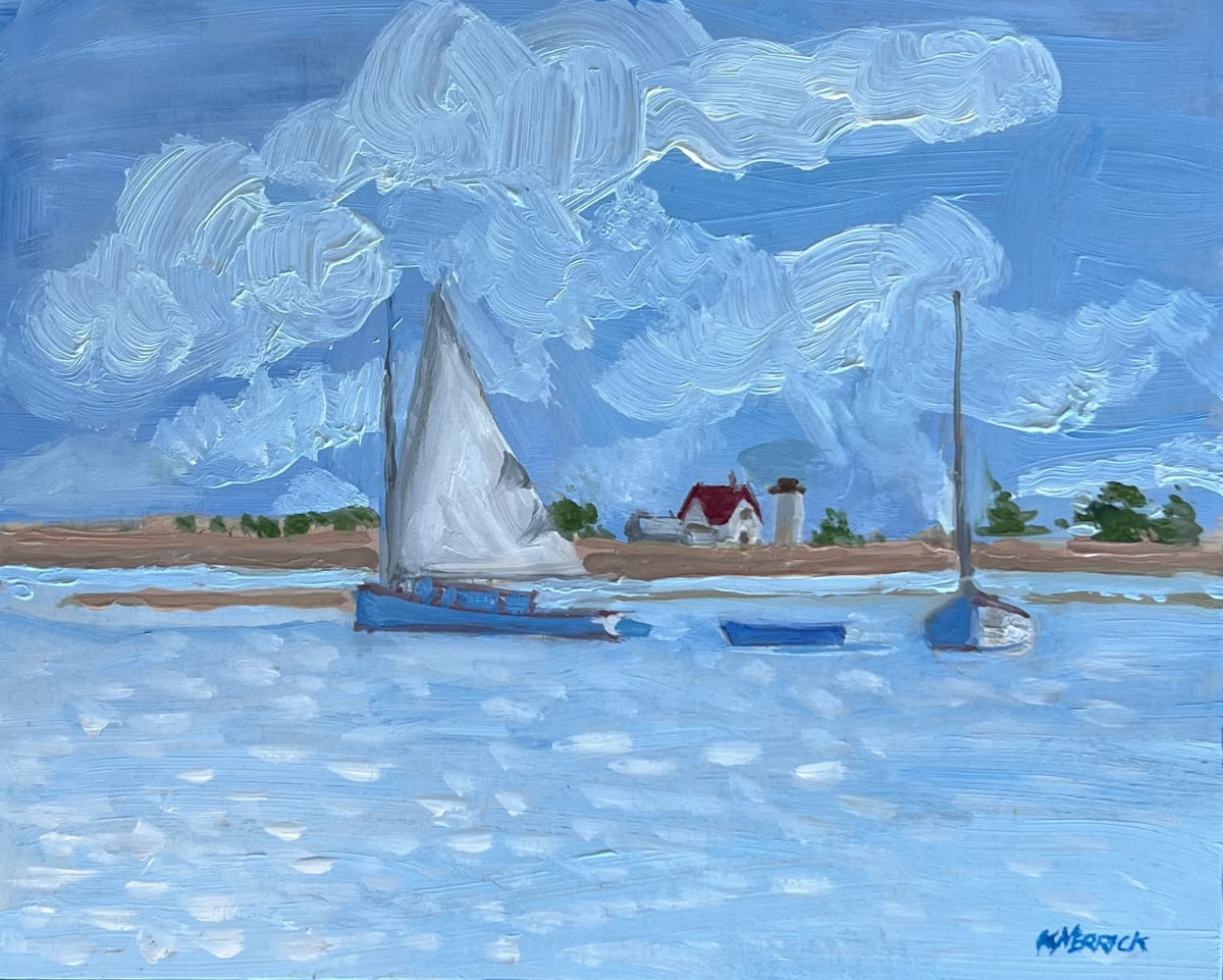 Catboats on the Oyster Pond River by Artnova Gallery 