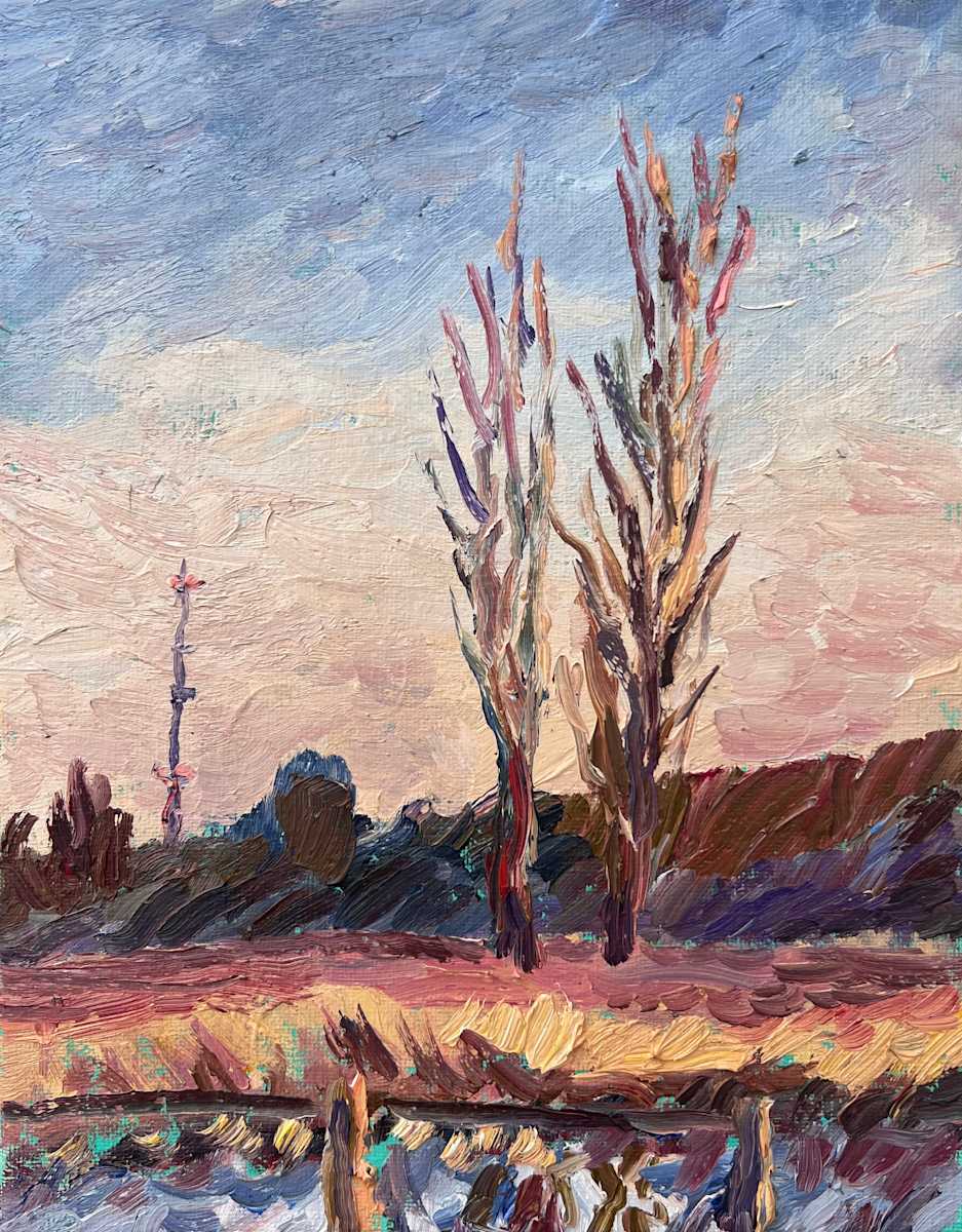 Poplars on the Marsh by Artnova Gallery, Image 1.