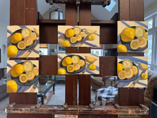 Lemons 6 x 6 by Artnova Gallery & Salt Studio, Image 1.