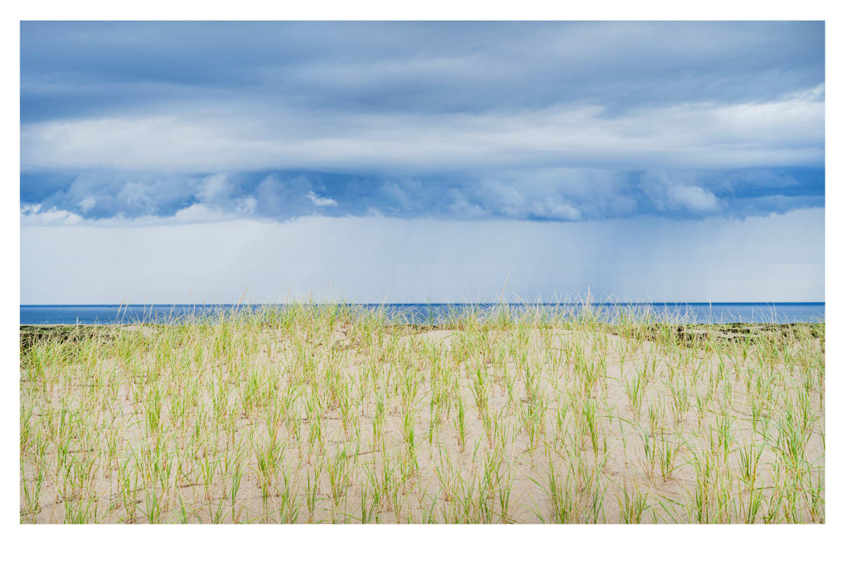 Distant Rain over Peaked Hill by Artnova Gallery 