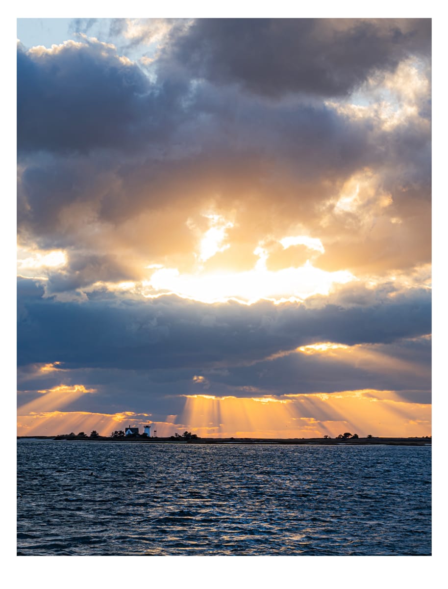 Sunbeams over Stage Harbor by Artnova Gallery 
