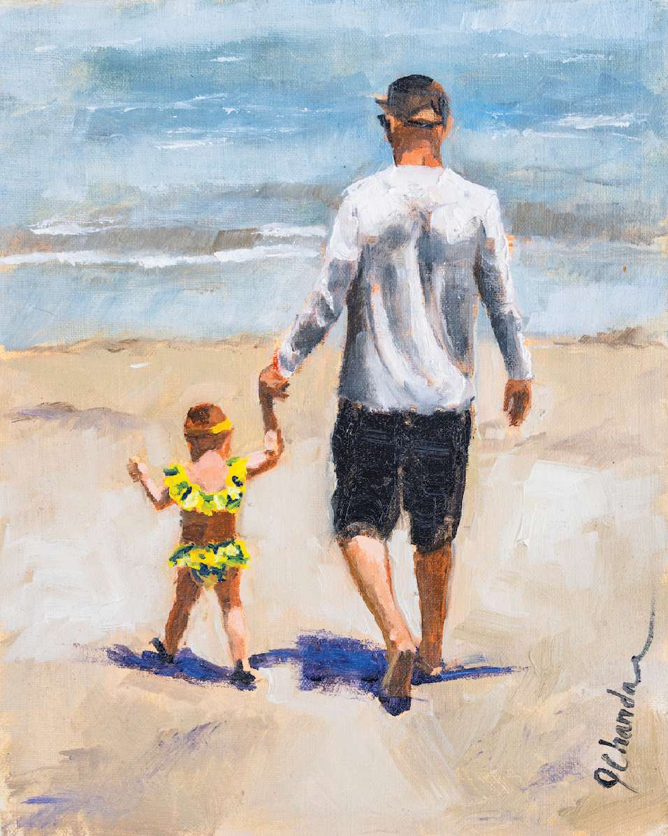 Walking on the Beach by Artnova Gallery & Salt Studio 