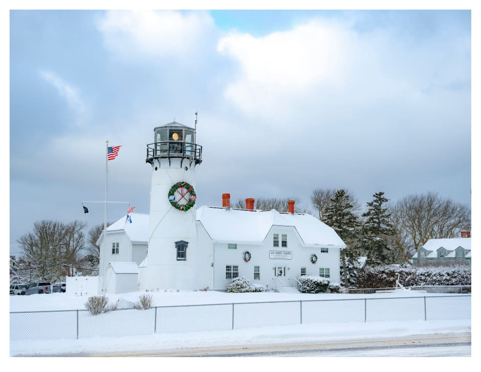 Christmas at Chatham Light by Artnova Gallery & Salt Studio, Image 1.
