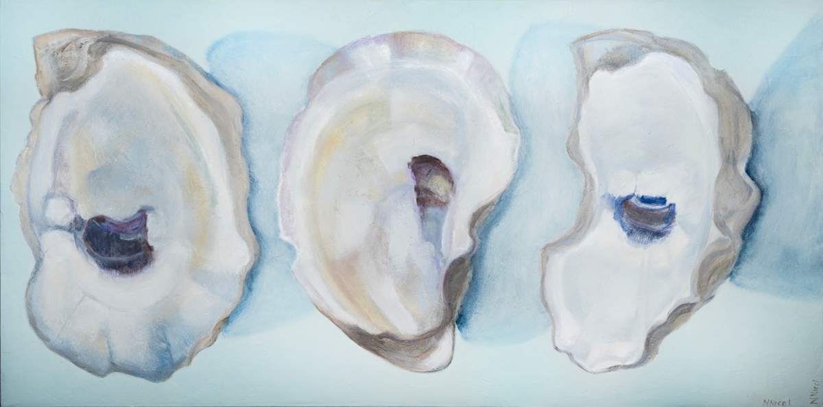 3 Wild Oyster Shells by Artnova Gallery, Image 3.