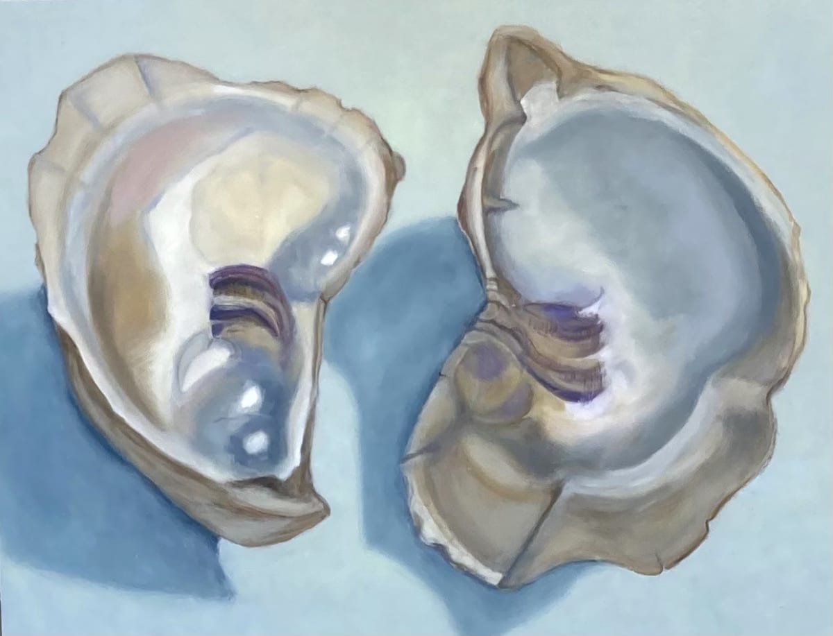 Oyster Shell Pair by Artnova Gallery, Image 1.