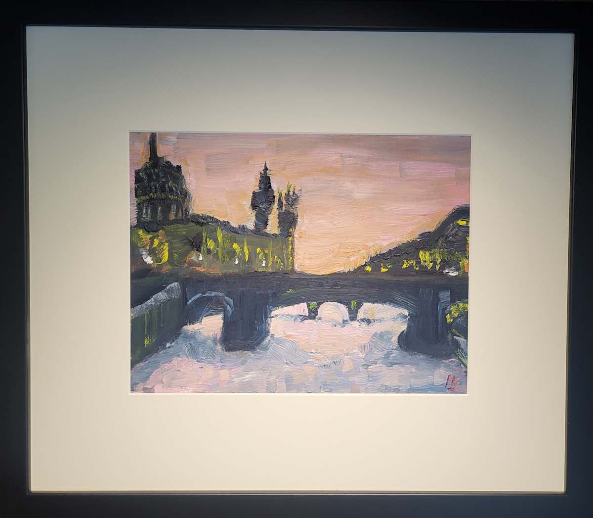 Sunset on the Sienne by Gail Knecht 