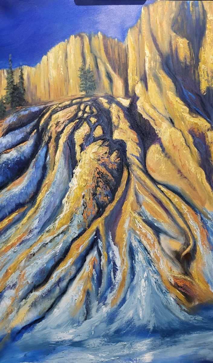 Early Spring- Hoodoo Mountains, Invermere BC by Gail Knecht 