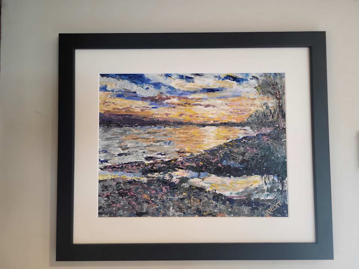 Sunset at Isolation Beach - Brighton by Gail Knecht 