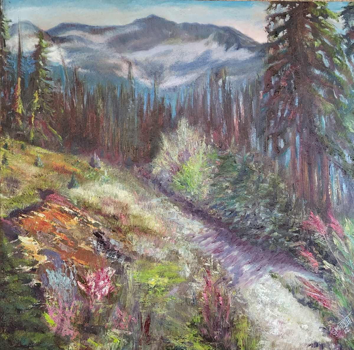 Stroll in the Kootenay Mountain Meadows by Gail Knecht 