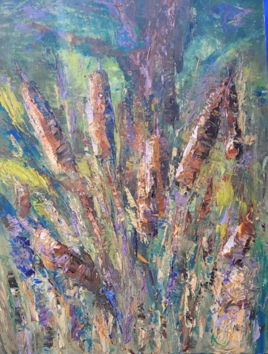 Cat tails at the Glen by Gail Knecht 