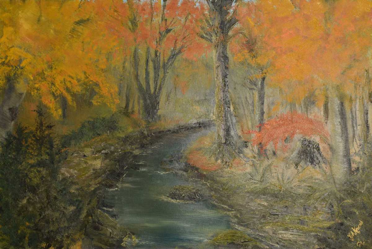 The Glen-Fall season by Gail Knecht  Image: The Glen - Autumn season. Stream and colours.