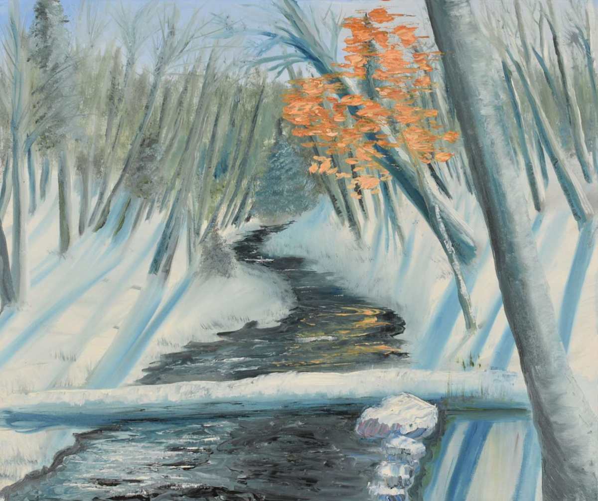 The Glen Stream in Winter by Gail Knecht  Image: The Glen Stream in Winter.